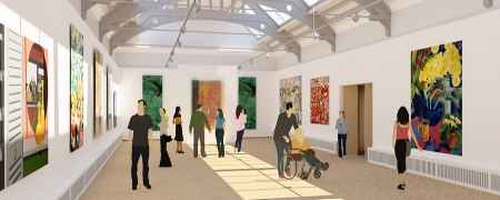 Artist impression of redeveloped gallery. Image courtesy of Architectural Emporium Limited.