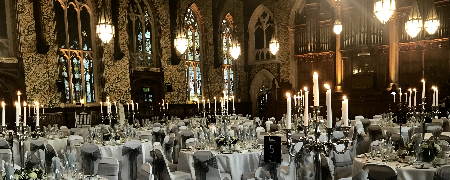 Great Hall set up for an event.
