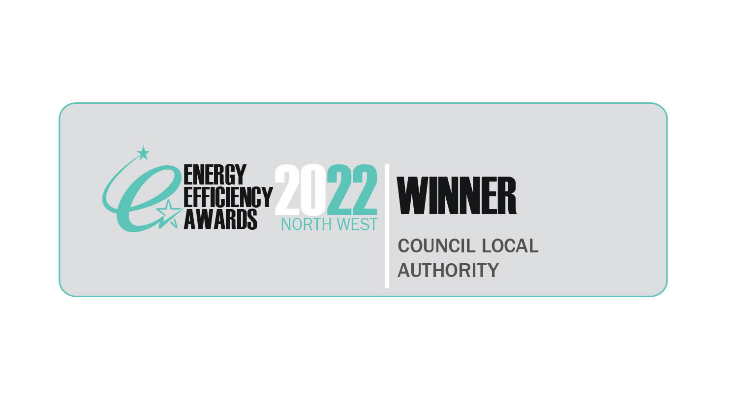 Winner&#039;s badge for the Energy Efficiency Awards 2022.