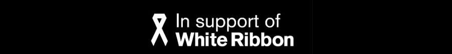 In support of White Ribbon logo.