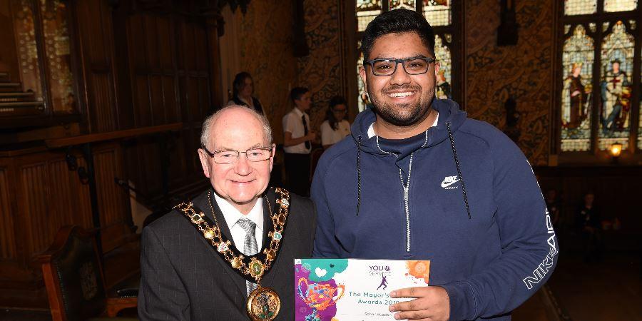 Councillor Billy Sheerin and Sohail Hussain. 