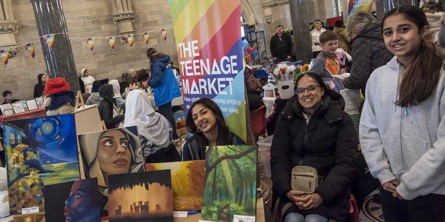 Teenage marketplace.