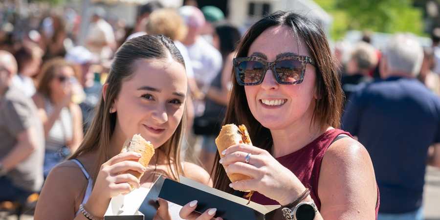 Visitors to Street Eat.