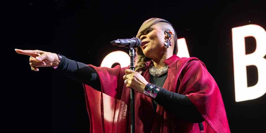 Gabrielle on stage.