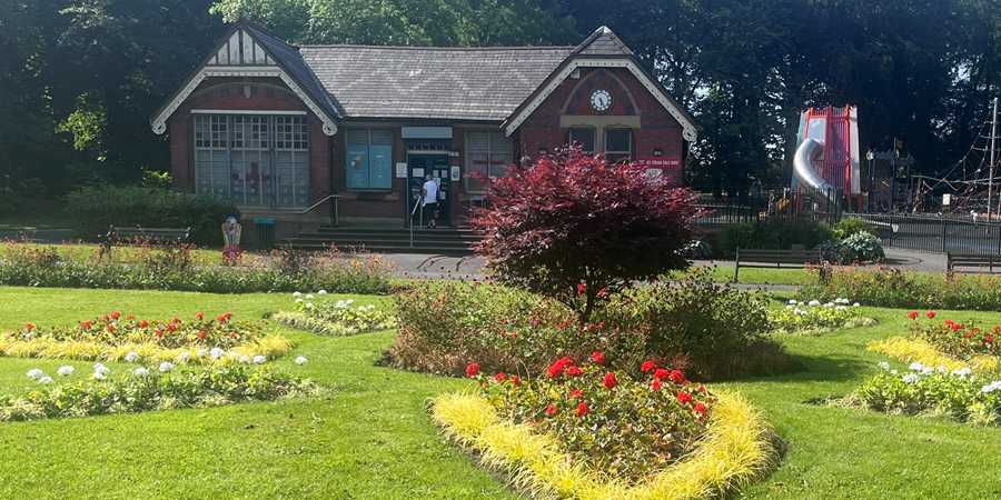 Queens Park in Heywood.