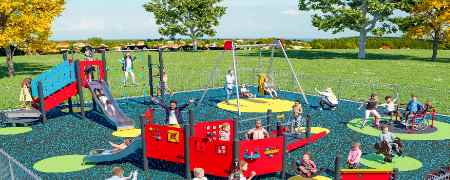 Computer image showing how the new play area could look.