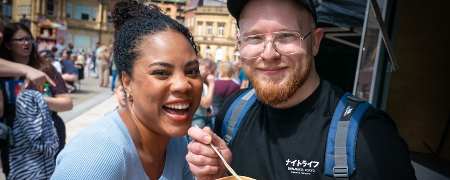 Visitors to Street Eat.