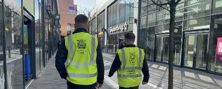 Community safety officers patrolling Rochdale Riverside.