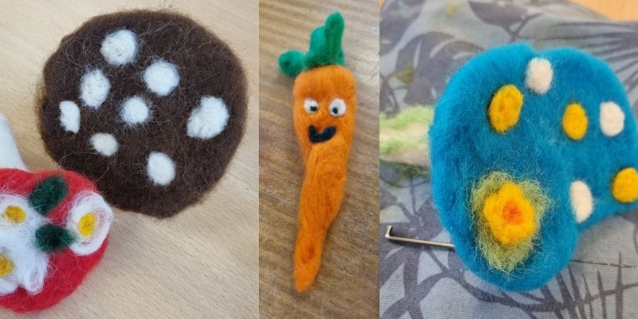 needle felting artwork