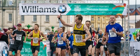 Runners in the Rochdale Half Marathon.