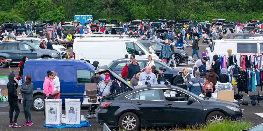 Bowlee Car Boot Sale.