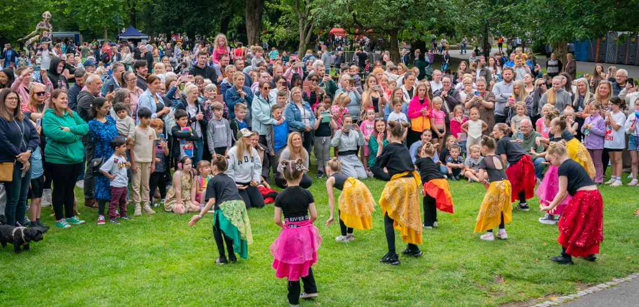 Dance performance at the Feel Good family Picnic in Heywood.