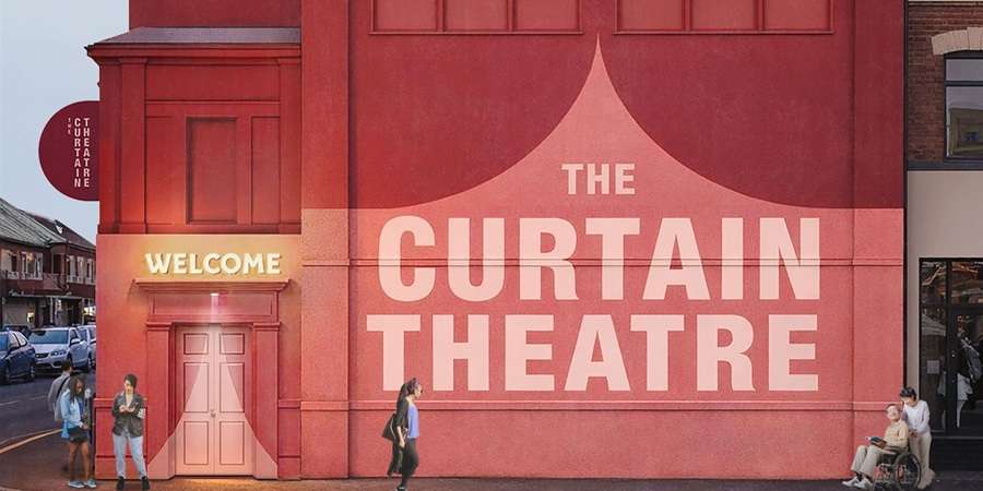 Artist illustration of revamped Curtain Theatre frontage.