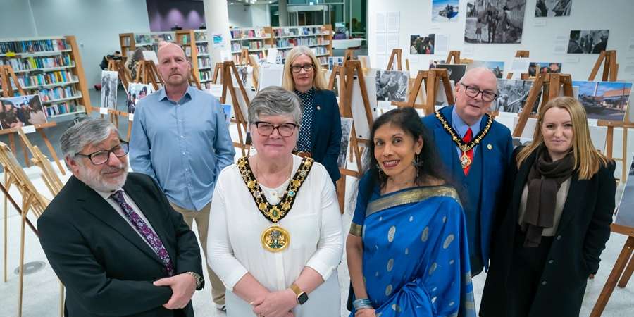 Mayor of Rochdale with special guests.