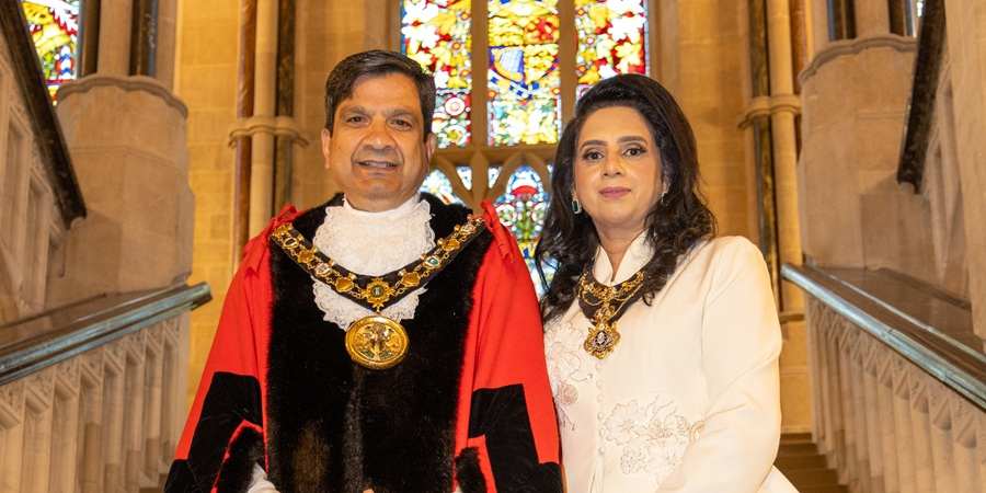Councillor Faisal Rana and Iram Faisal.