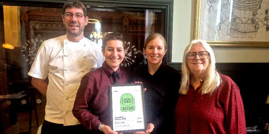 Darren Parkinson, Sarah Crabtree, Amy Holman and Councillor Sue Smith.