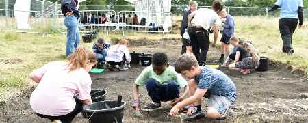 An achaeological dig.