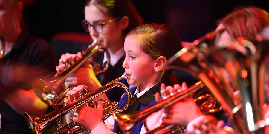 Brass musicians.