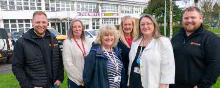 Paul Carter, Kristie Bloomfield, Councillor Tricia Aryton, Aleks Hartshorne, Councillor Rachel Massey and Brad Roden.