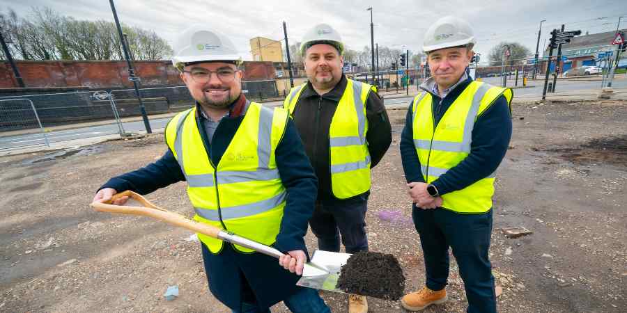 Richard Stanton, Councillor Danny Meredith and Marcus Bunting.