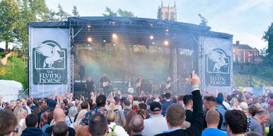 Main stage at the Feel Good Festival.