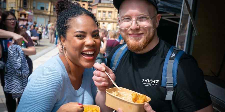 Visitors to Street Eat.
