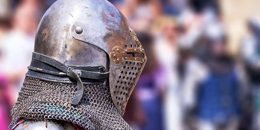 Knights helmet.