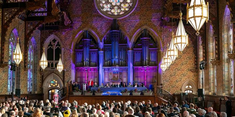 The ceremony in the Great Hall.