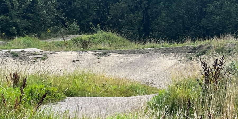 BMX track at Queen's Park in its current condition.