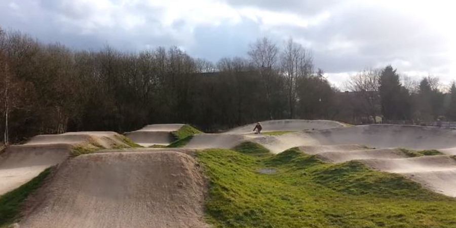 The BMX track at Queen's Park.