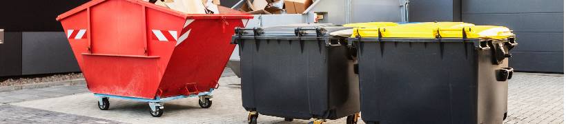 Business waste bins.