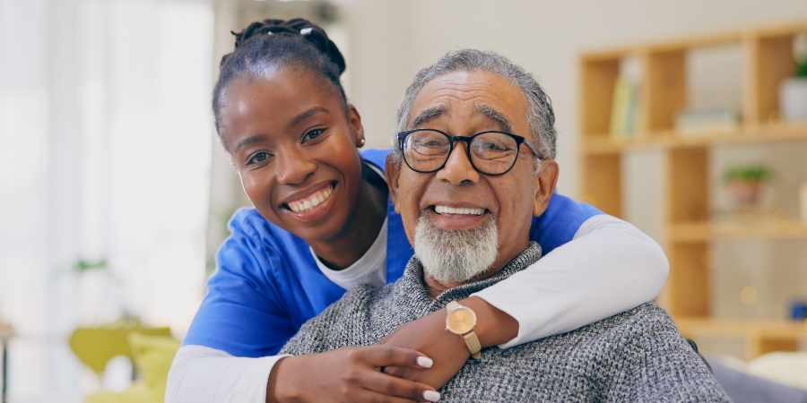 Carer and patient.