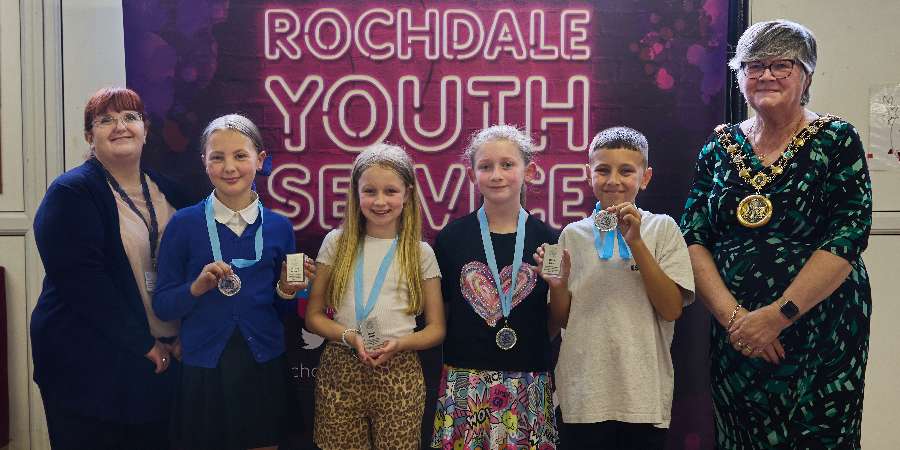 New Childrens Champions with Councillor Janet Emsley.