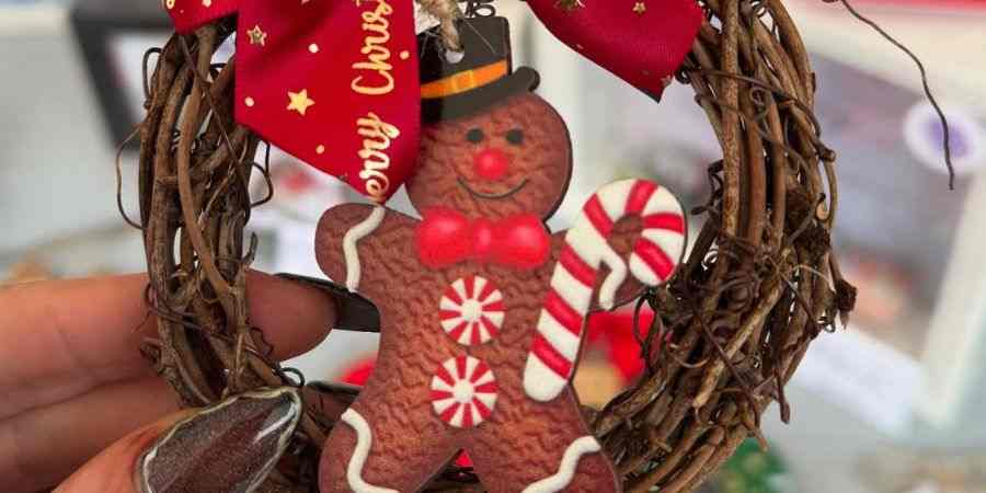 A gingerbread person.