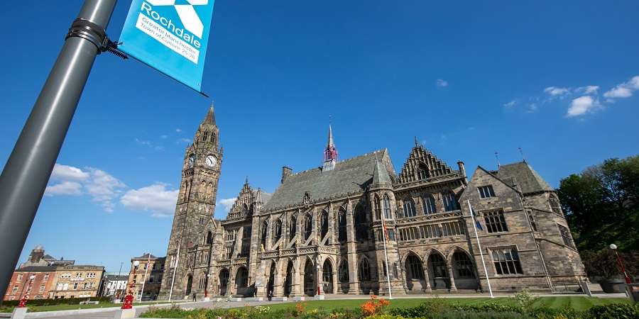 Rochdale Town Hall.