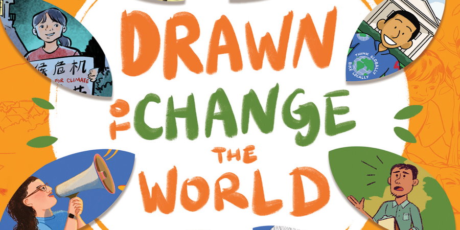 Logo for Drawn to Change the World.
