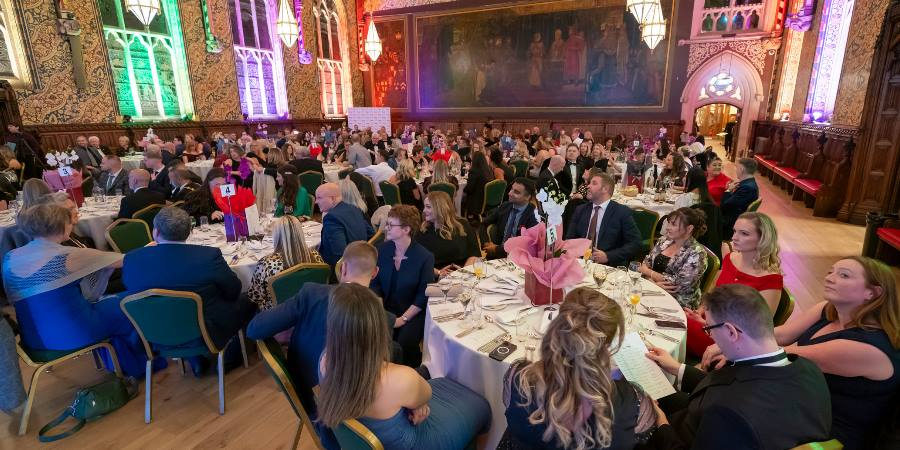 Education Awards held in the town hall.