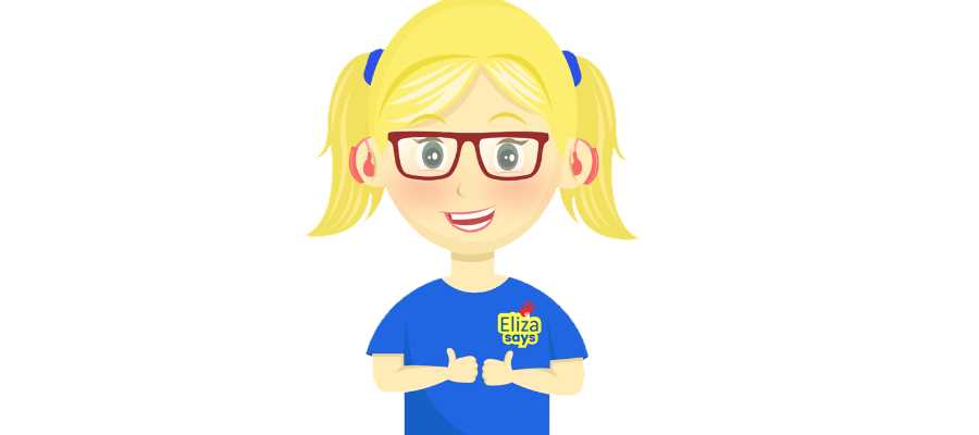 Eliza Says mascot.