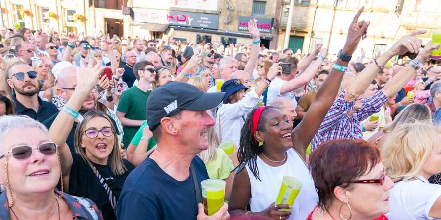 Crowd at the Feel Good Festival in the summer.