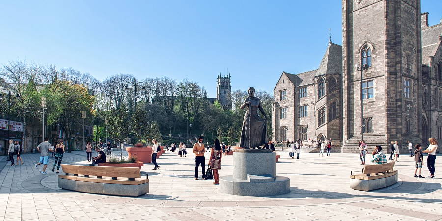 Rochdale Town Hall Square.