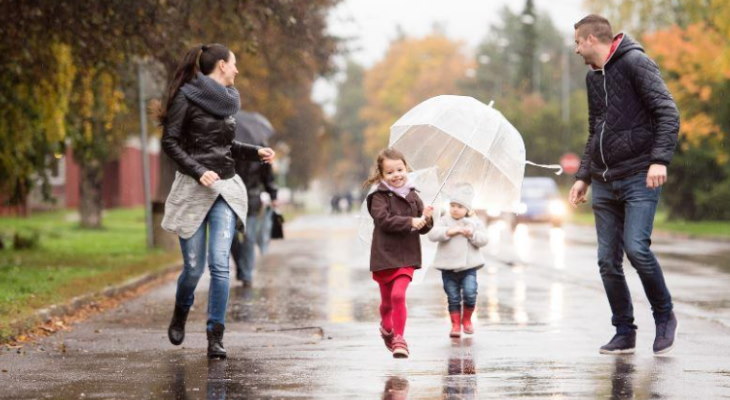 Parents with children.