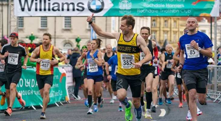 Runners in the Half Marathon.