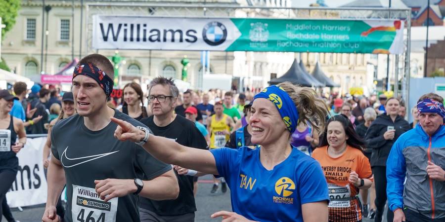 Runners in the Half Marathon