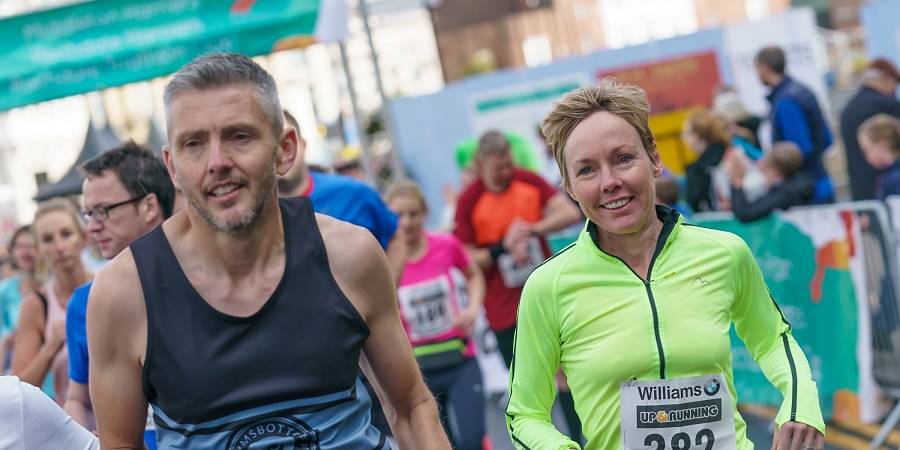 Runners in the Half Marathon.