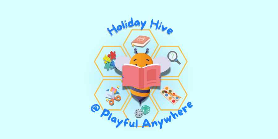 Logo reading, Holiday Hive, playful anywhere.