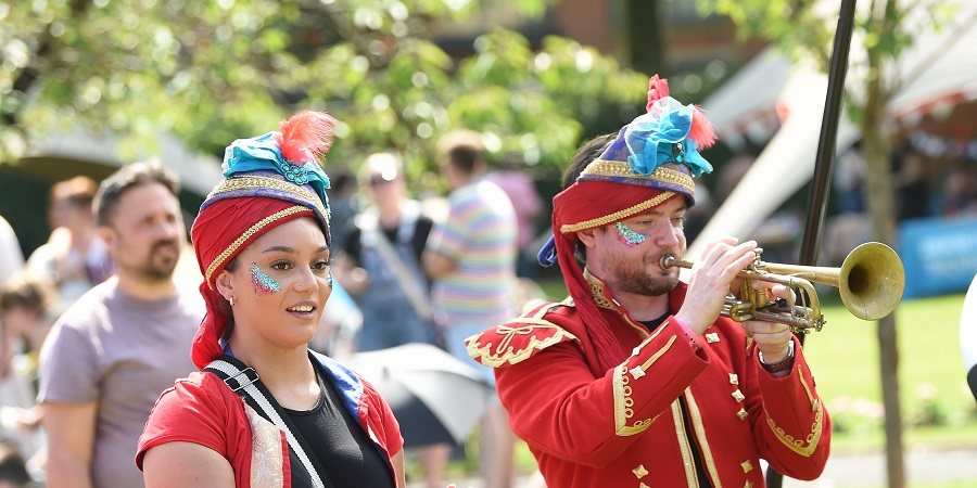 Performers at Feel Good Family Picnic.
