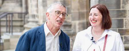 Steve Coogan and Rose Marley.