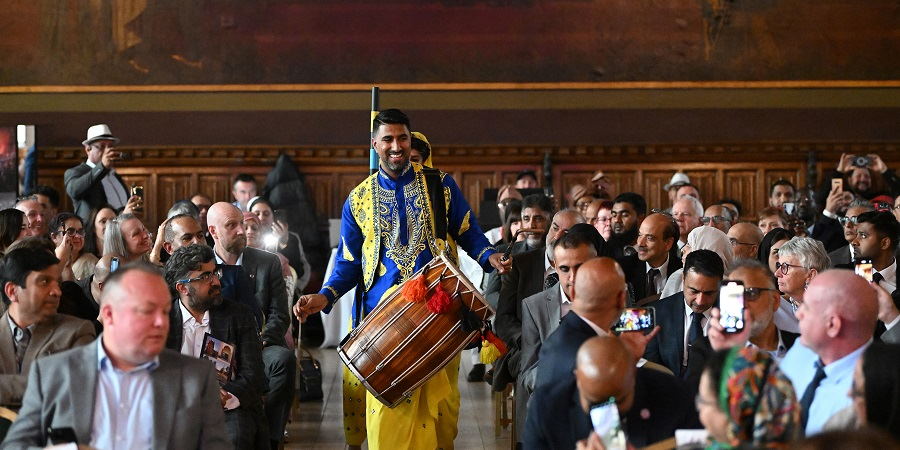 Bhangracise drummers performing.