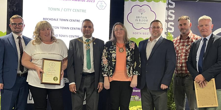 Britain in Bloom award winners from Middleton.