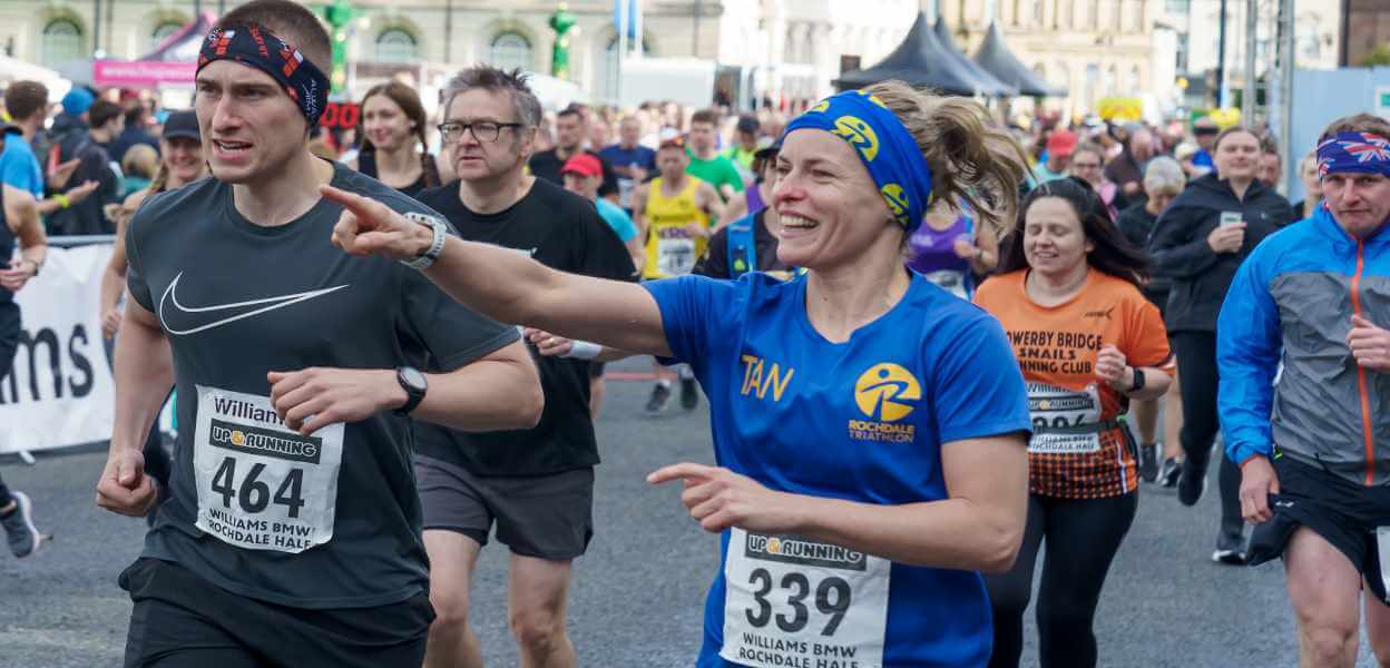 Runners in the Half Marathon.